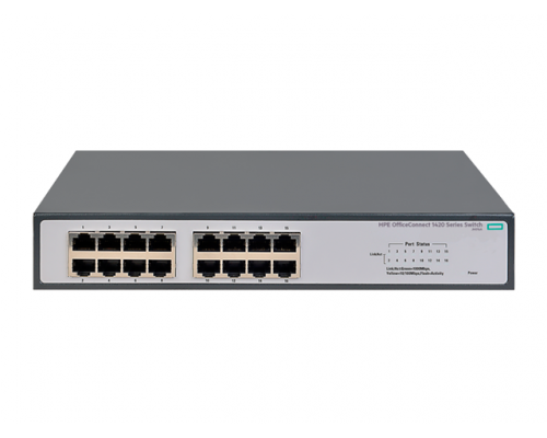 HPE OfficeConnect 1420 JH016A - неуправляемый коммутатор с портами Gigabit Ethernet - JH016A